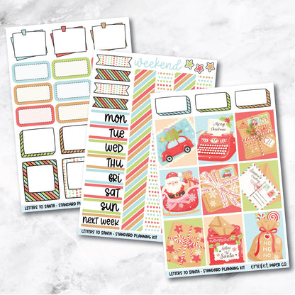 Planner Stickers Standard Mini Kit  - Letters to Santa