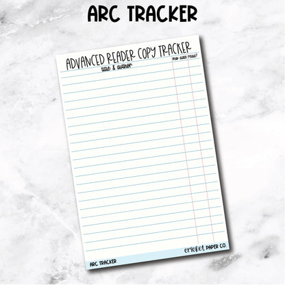 Advanced Reader Copy (ARC) Tracker Book Journal Jumbo Sticker