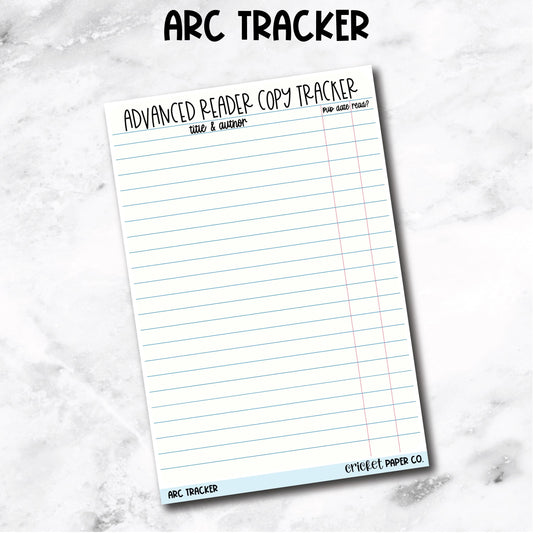 Advanced Reader Copy (ARC) Tracker Book Journal Jumbo Sticker