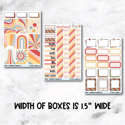 Planner Stickers Standard Mini Kit - Retro