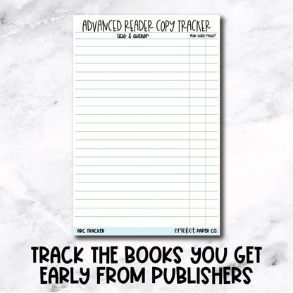 Advanced Reader Copy (ARC) Tracker Book Journal Jumbo Sticker
