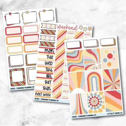 Planner Stickers Standard Mini Kit - Retro