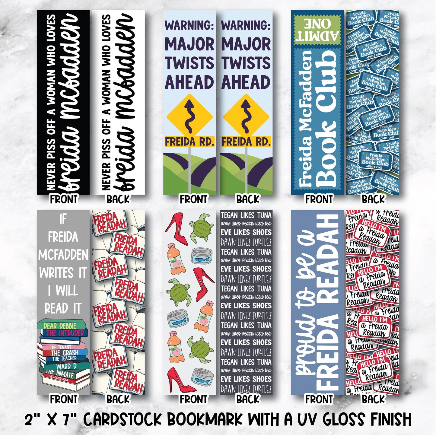 Freida McFadden 6 Bookmark Bundle - Official Merchandise of Freida McFadden
