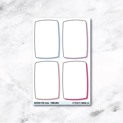 Book and Reading Journal Stickers - February