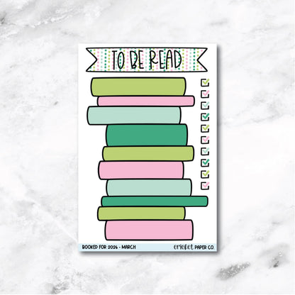 Book and Reading Journal Stickers - March