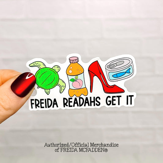 Freida Readahs Get It Vinyl Sticker - Official Merchandise of Freida McFadden FM17