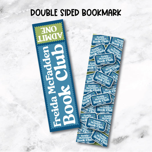 Freida McFadden Book Club Ticket Bookmark - Official Merchandise of Freida McFadden