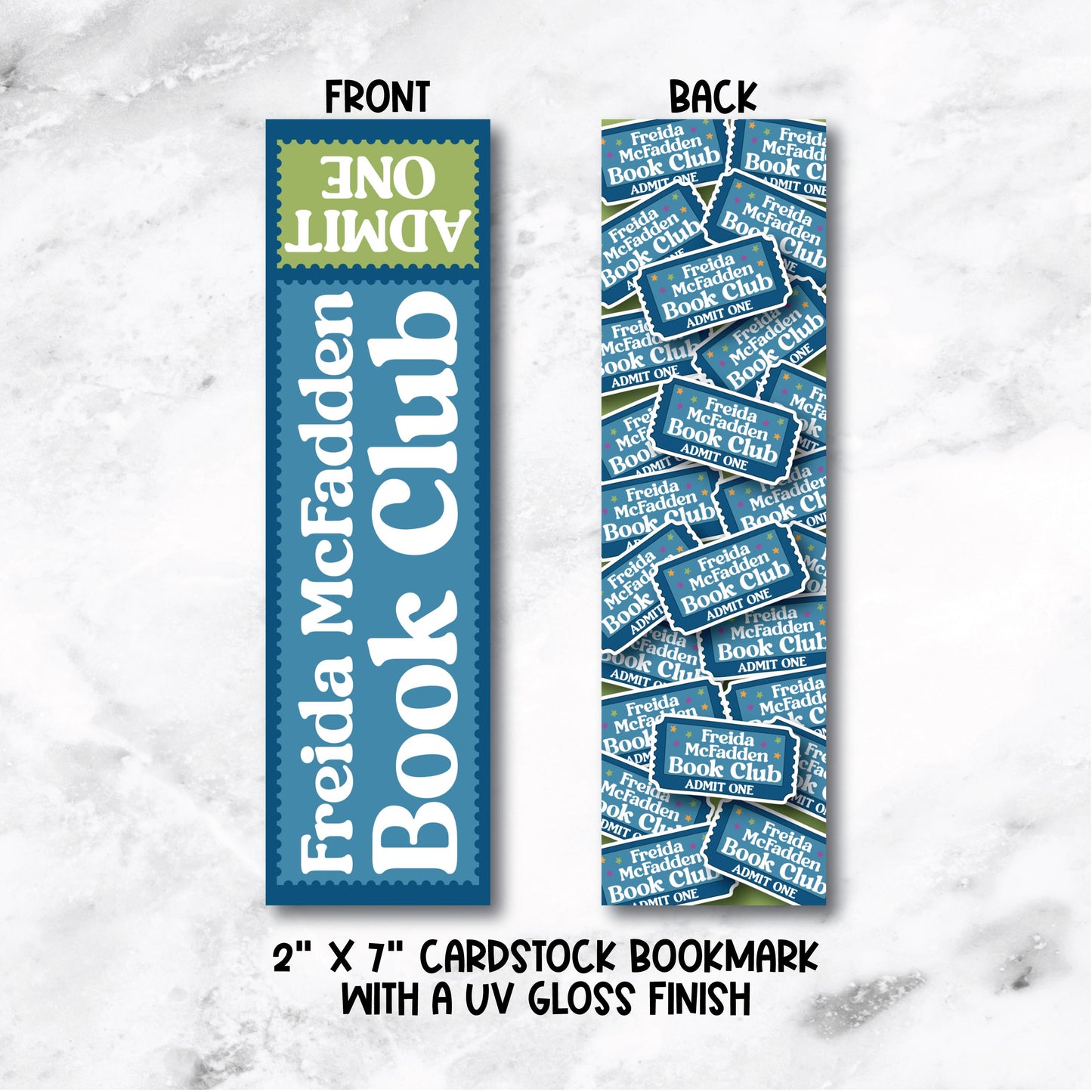 Freida McFadden Book Club Ticket Bookmark - Official Merchandise of Freida McFadden