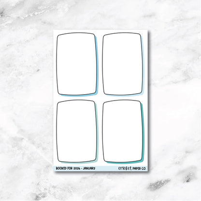 Book and Reading Journal Stickers - January