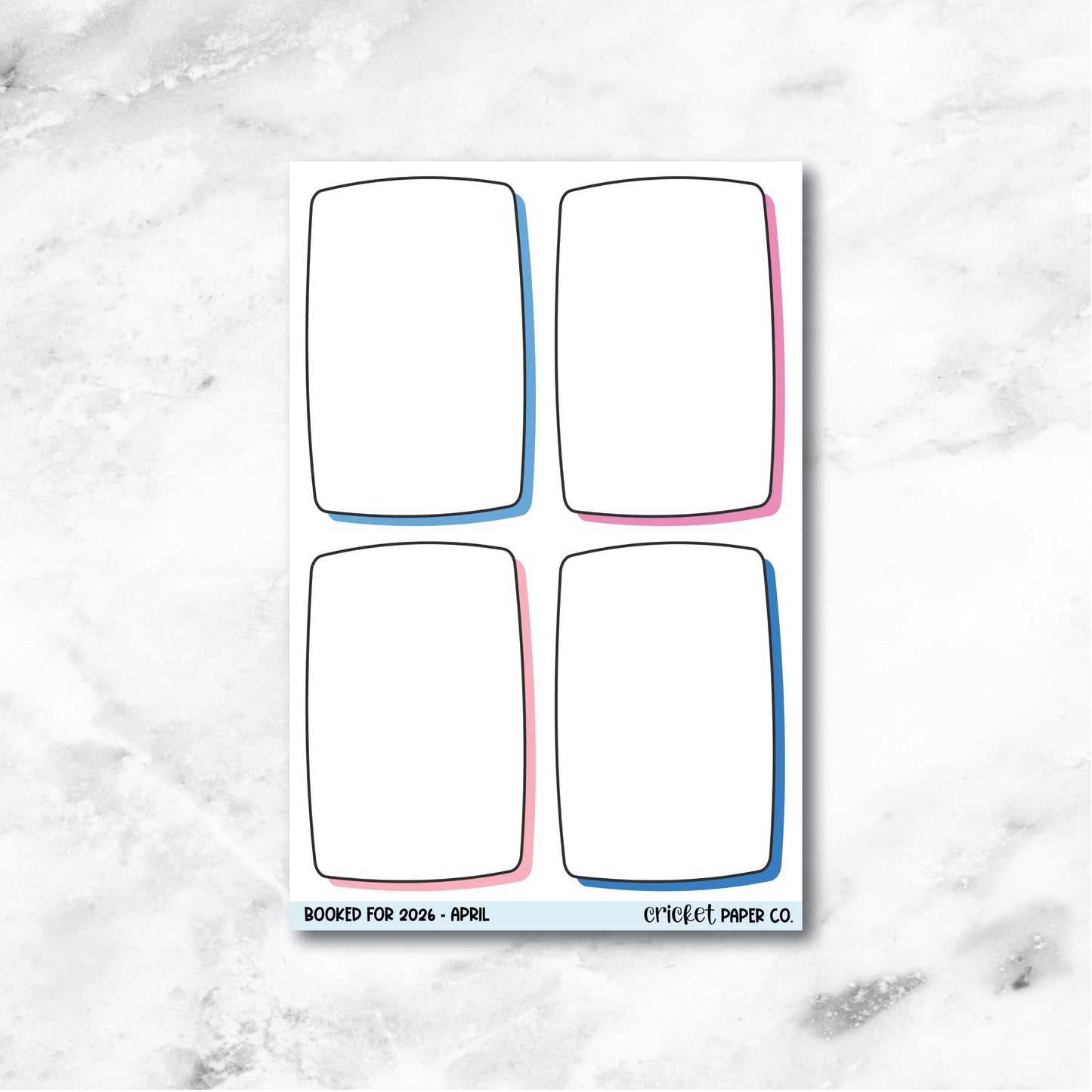 Book and Reading Journal Stickers - April