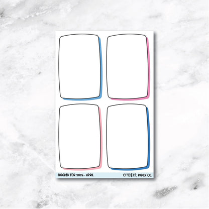 Book and Reading Journal Stickers - April