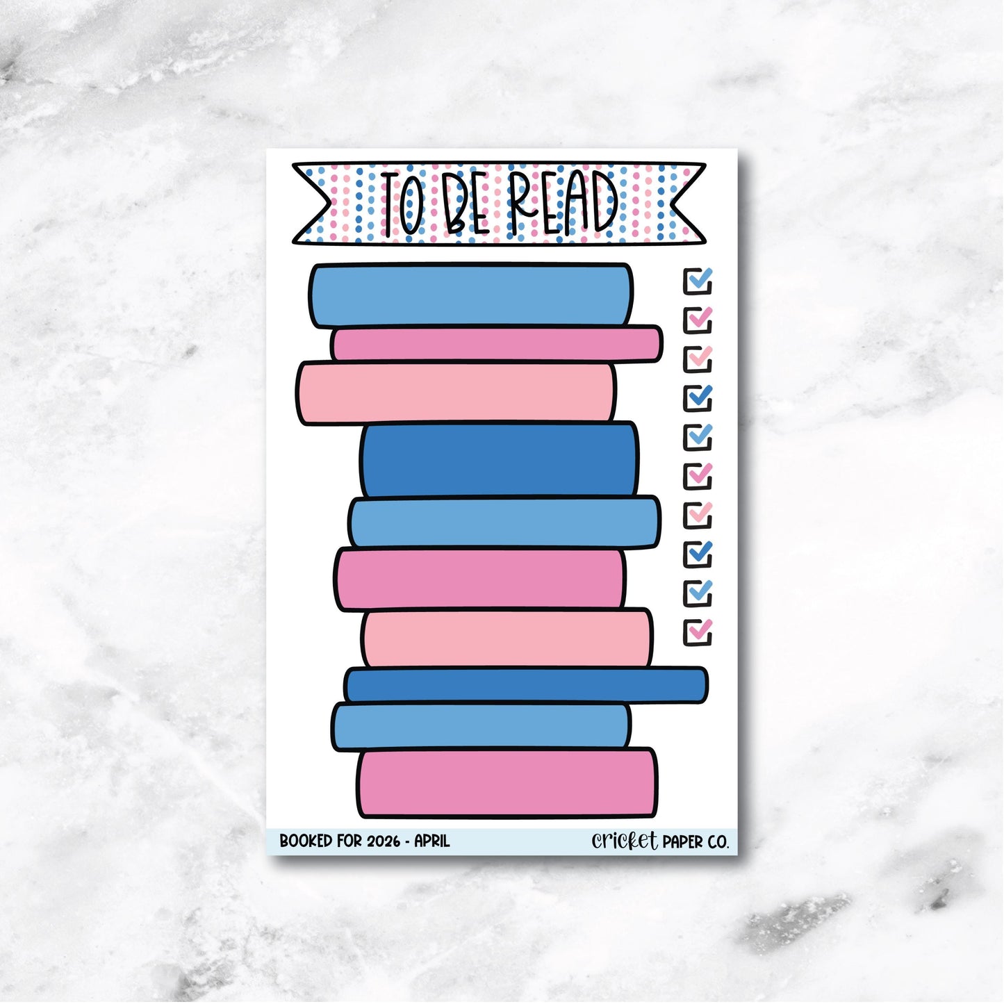 Book and Reading Journal Stickers - April