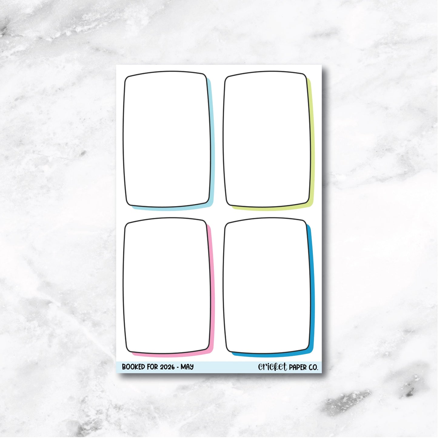Book and Reading Journal Stickers - May