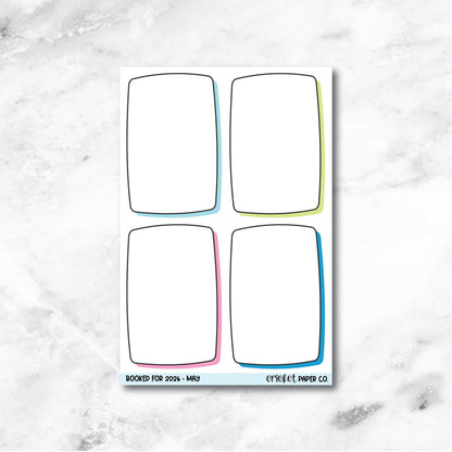 Book and Reading Journal Stickers - May