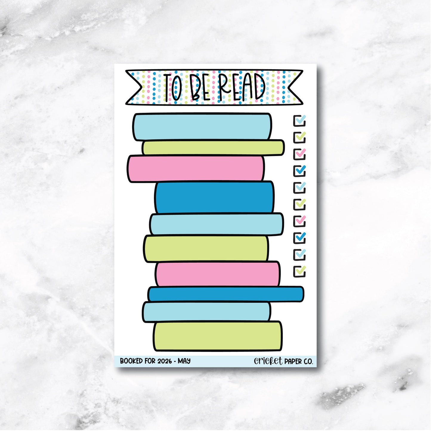 Book and Reading Journal Stickers - May