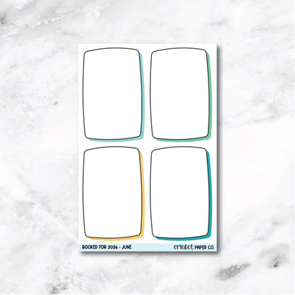 Book and Reading Journal Stickers - June
