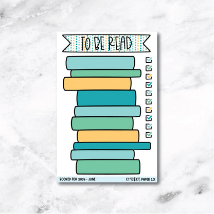 Book and Reading Journal Stickers - June