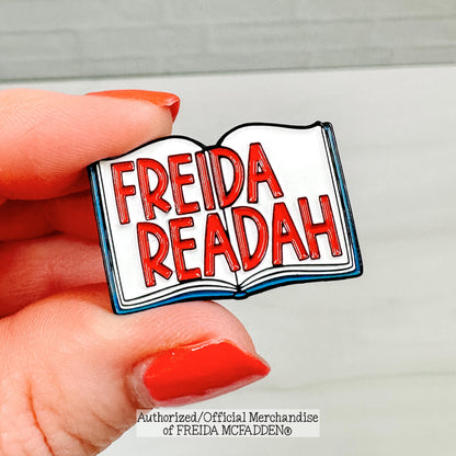Freida Readah Open Book Enamel Pin - Official Merchandise of Freida McFadden