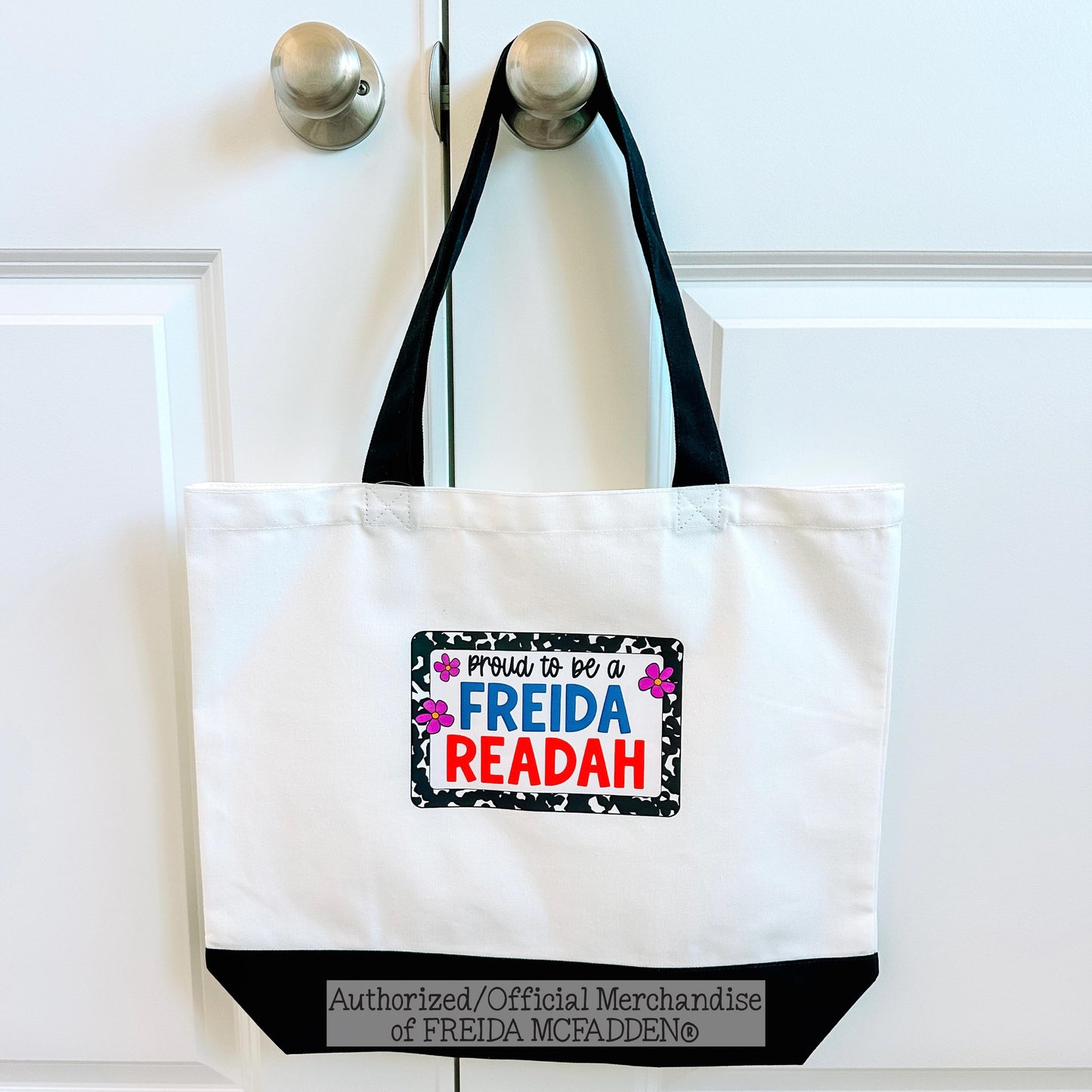 Proud To Be A Freida Readah Premium Canvas Tote - Official Merchandise of Freida McFadden
