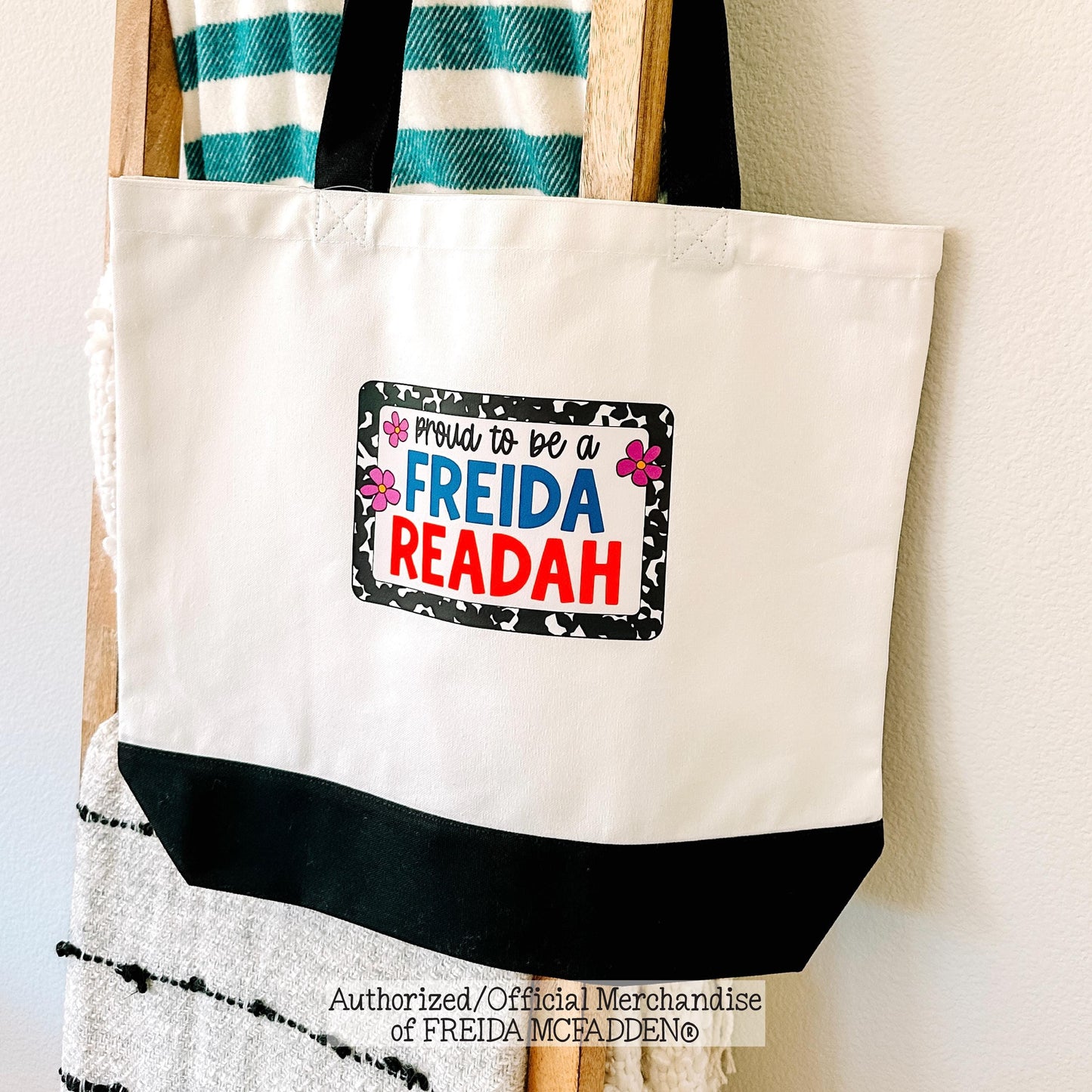 Proud To Be A Freida Readah Premium Canvas Tote - Official Merchandise of Freida McFadden