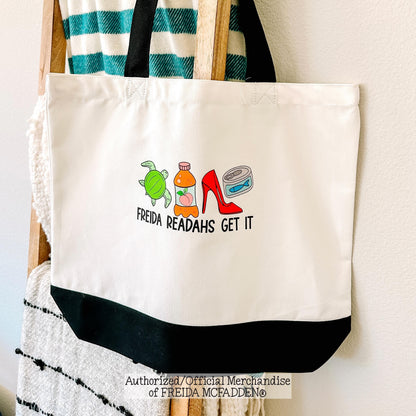 Freida Readahs Get It Premium Canvas Tote - Official Merchandise of Freida McFadden
