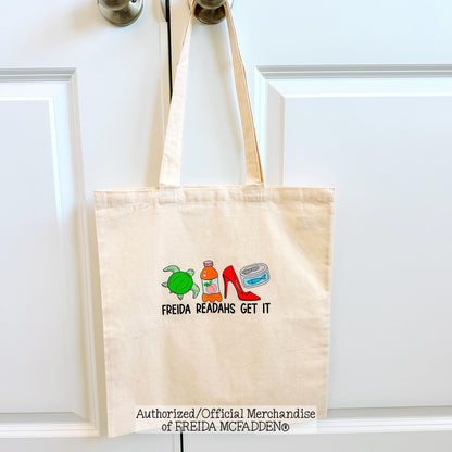 Freida Readahs Get It Canvas Tote - Official Merchandise of Freida McFadden