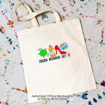 Freida Readahs Get It Canvas Tote - Official Merchandise of Freida McFadden
