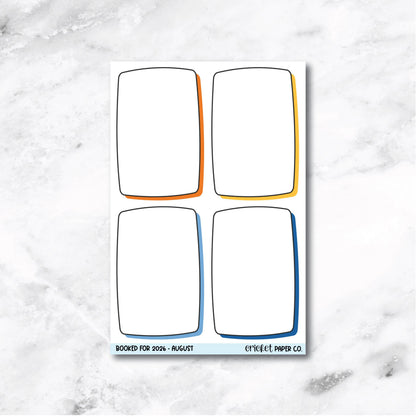 Book and Reading Journal Stickers - August