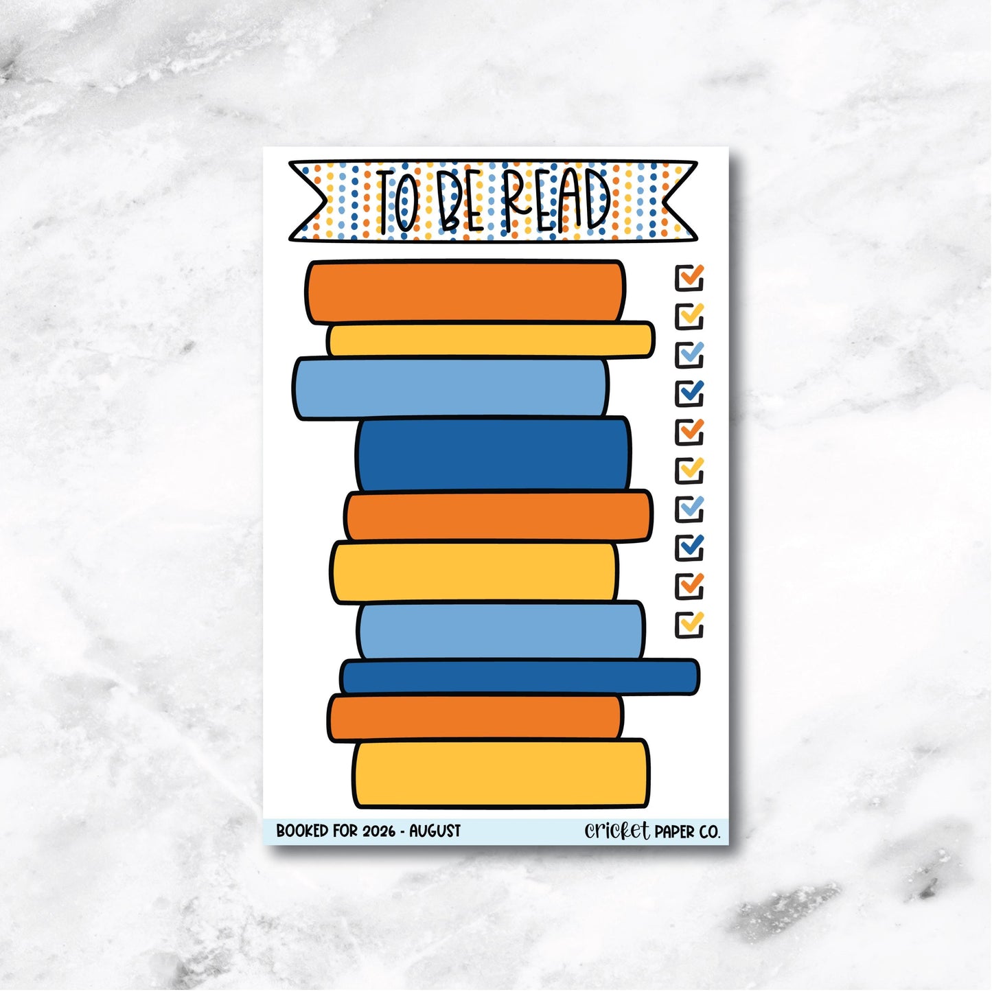 Book and Reading Journal Stickers - August