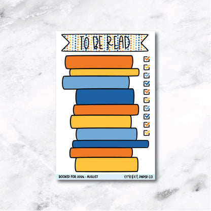 Book and Reading Journal Stickers - August