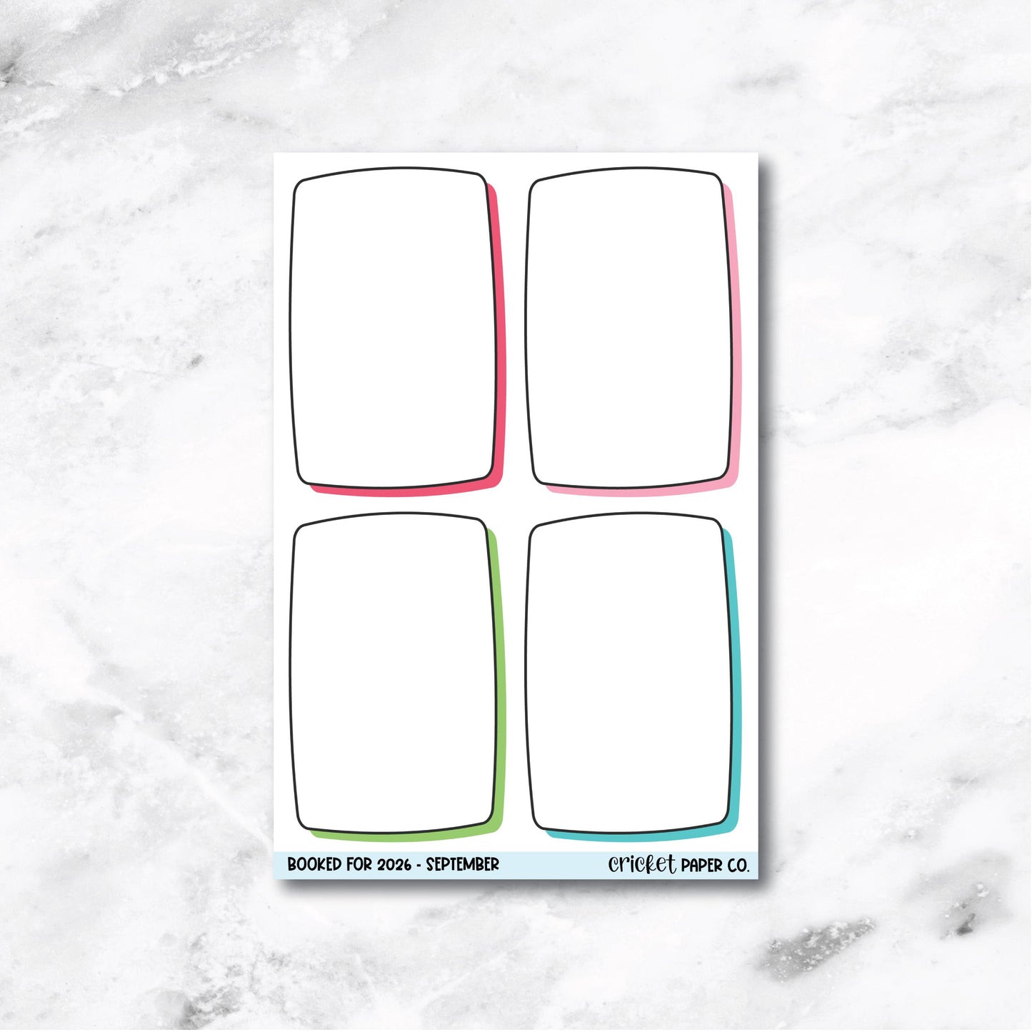 Book and Reading Journal Stickers - September