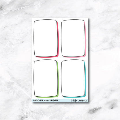 Book and Reading Journal Stickers - September