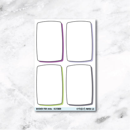 Book and Reading Journal Stickers - October