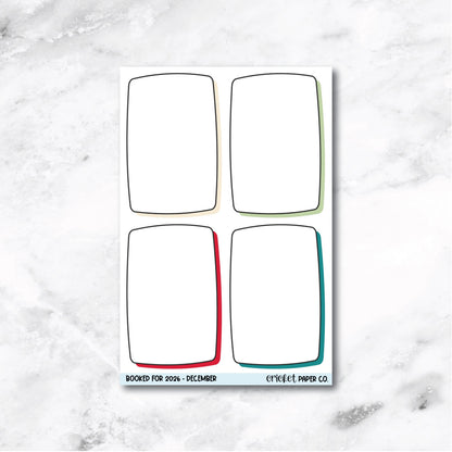 Book and Reading Journal Stickers - December