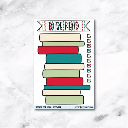 Book and Reading Journal Stickers - December