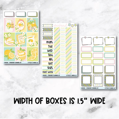 Planner Stickers Standard Mini Kit - Lemons