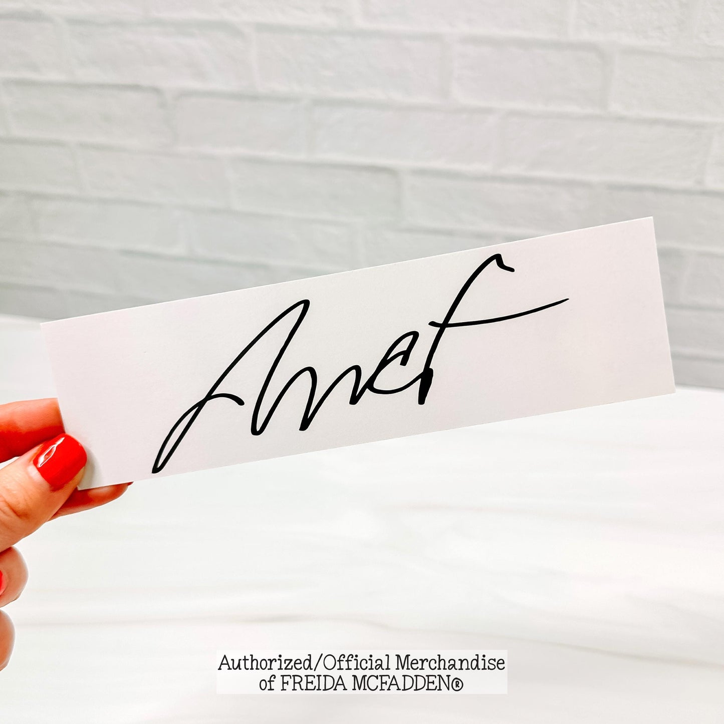 Freida Signature Bookmark - Official Merchandise of Freida McFadden