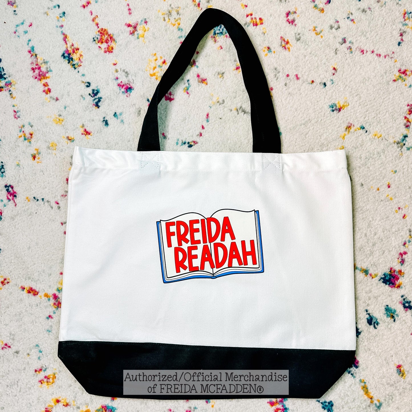 Freida Readah Open Book Premium Canvas Tote - Official Merchandise of Freida McFadden