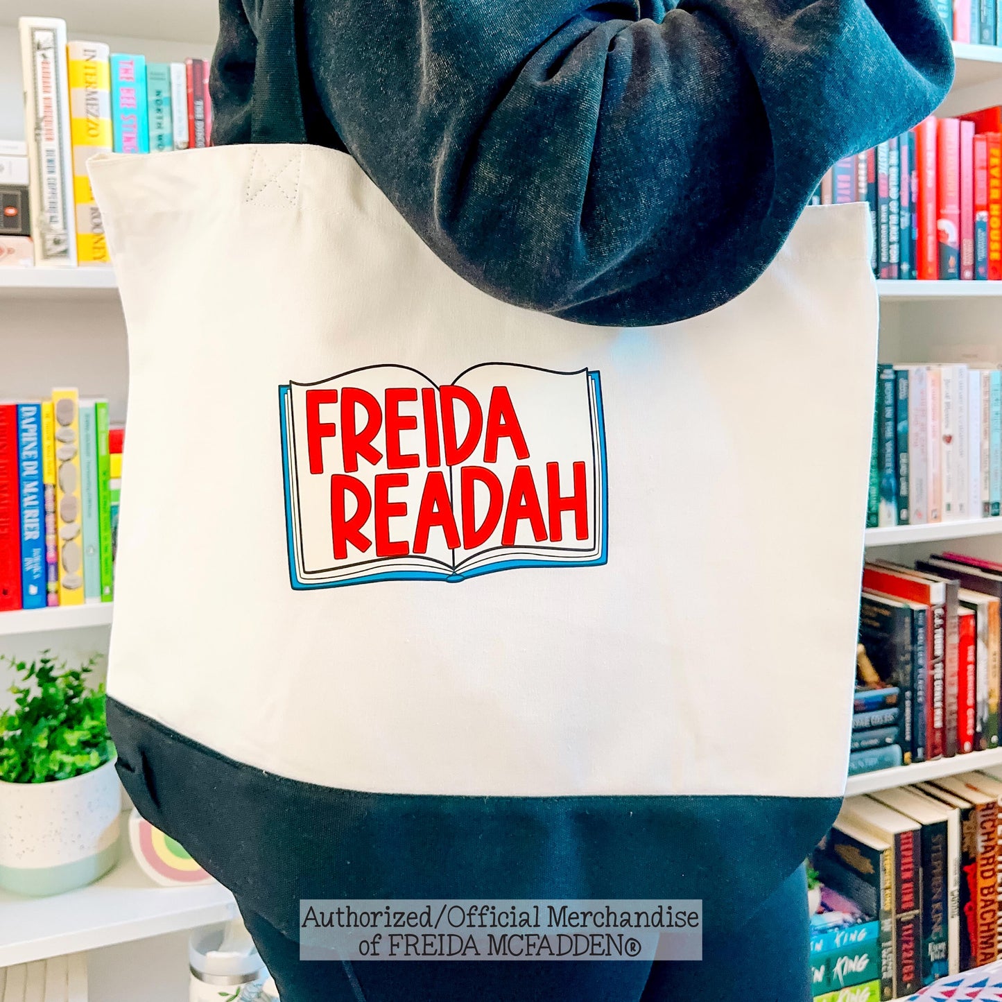 Proud To Be A Freida Readah Premium Canvas Tote - Official Merchandise of Freida McFadden