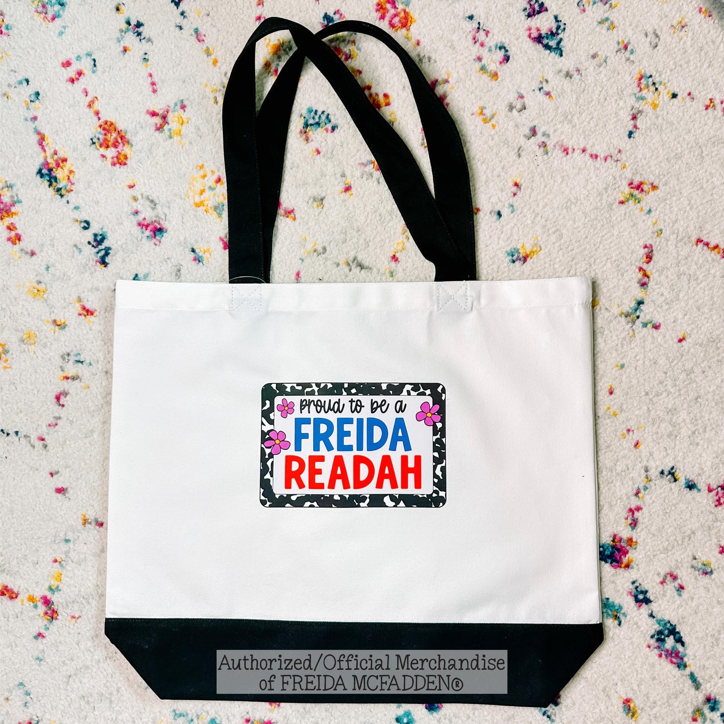 Proud To Be A Freida Readah Premium Canvas Tote - Official Merchandise of Freida McFadden