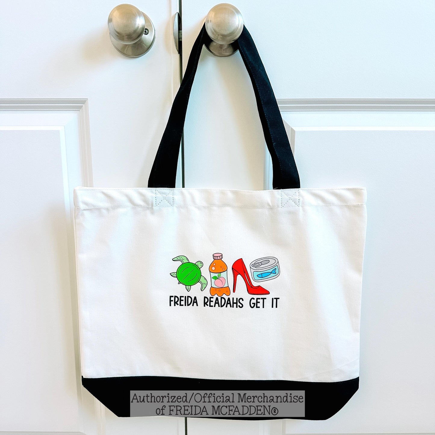 Freida Readahs Get It Premium Canvas Tote - Official Merchandise of Freida McFadden