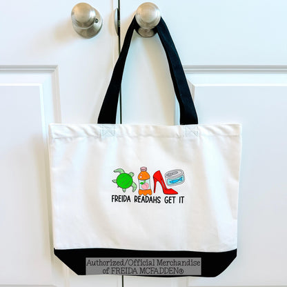 Freida Readahs Get It Premium Canvas Tote - Official Merchandise of Freida McFadden