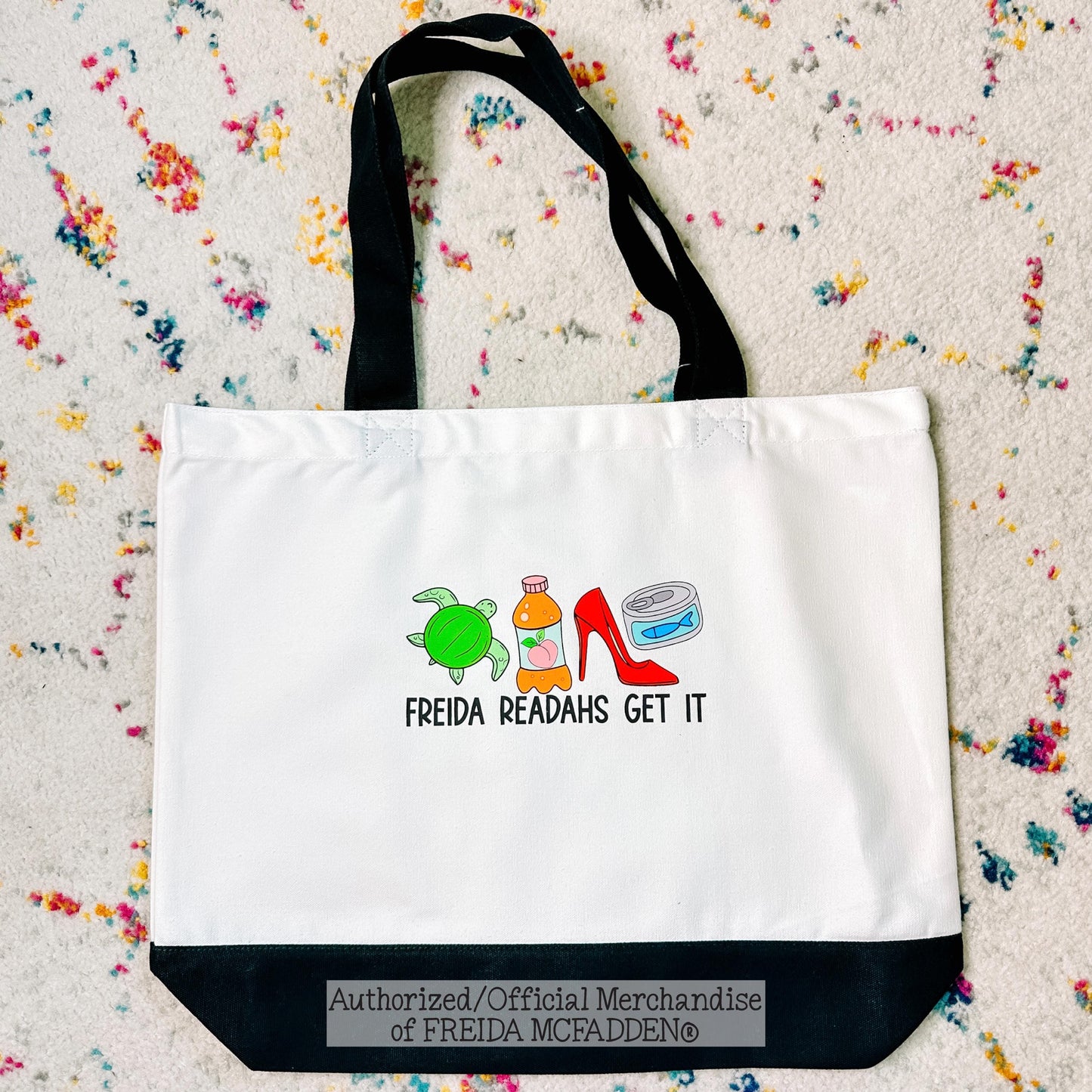 Freida Readahs Get It Premium Canvas Tote - Official Merchandise of Freida McFadden