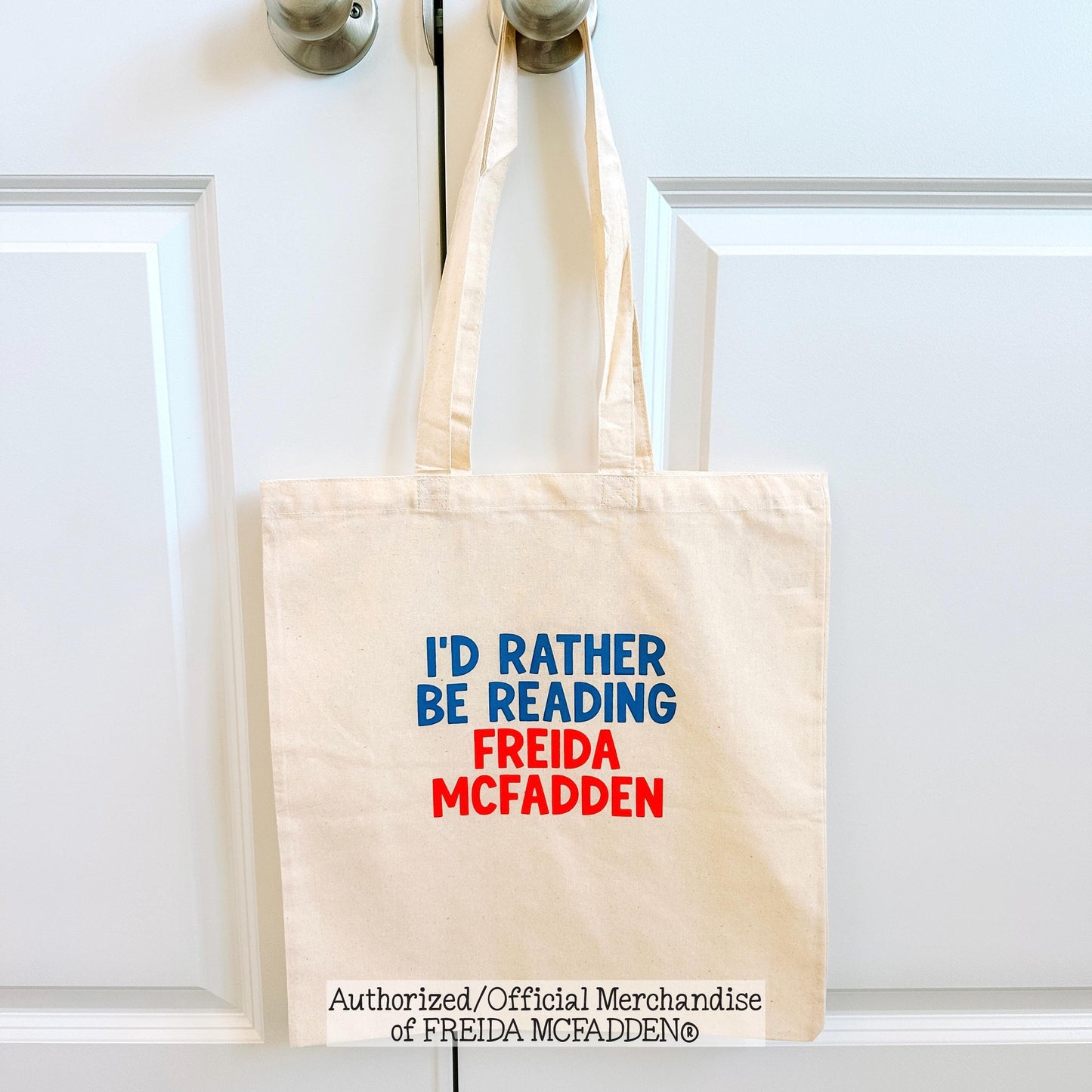 Rather Be Reading Freida Canvas Tote - Official Merchandise of Freida McFadden