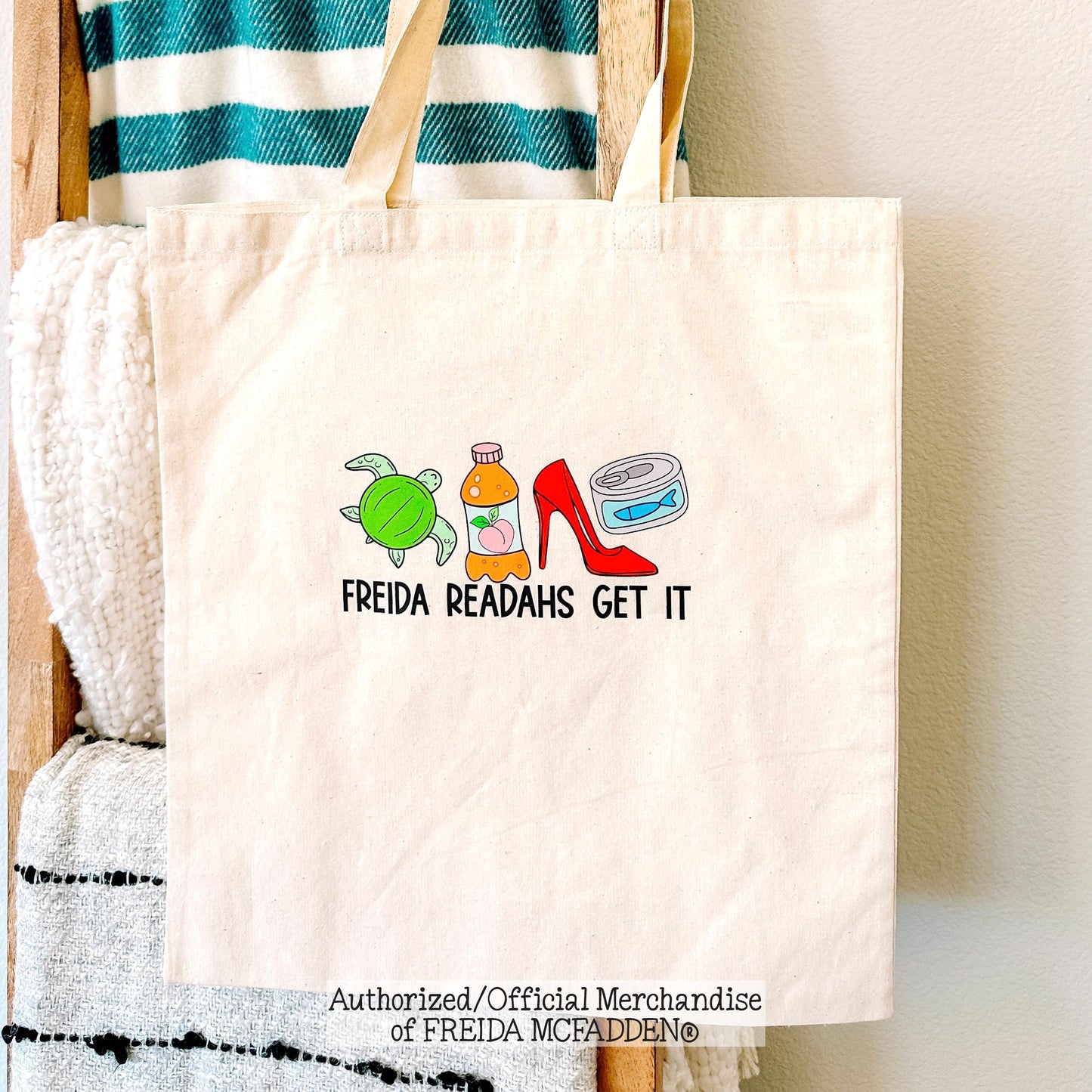 Freida Readahs Get It Canvas Tote - Official Merchandise of Freida McFadden