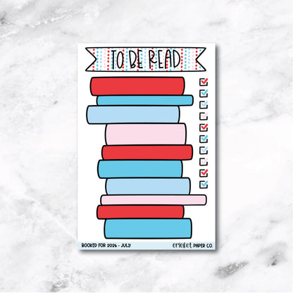 Book and Reading Journal Stickers - July