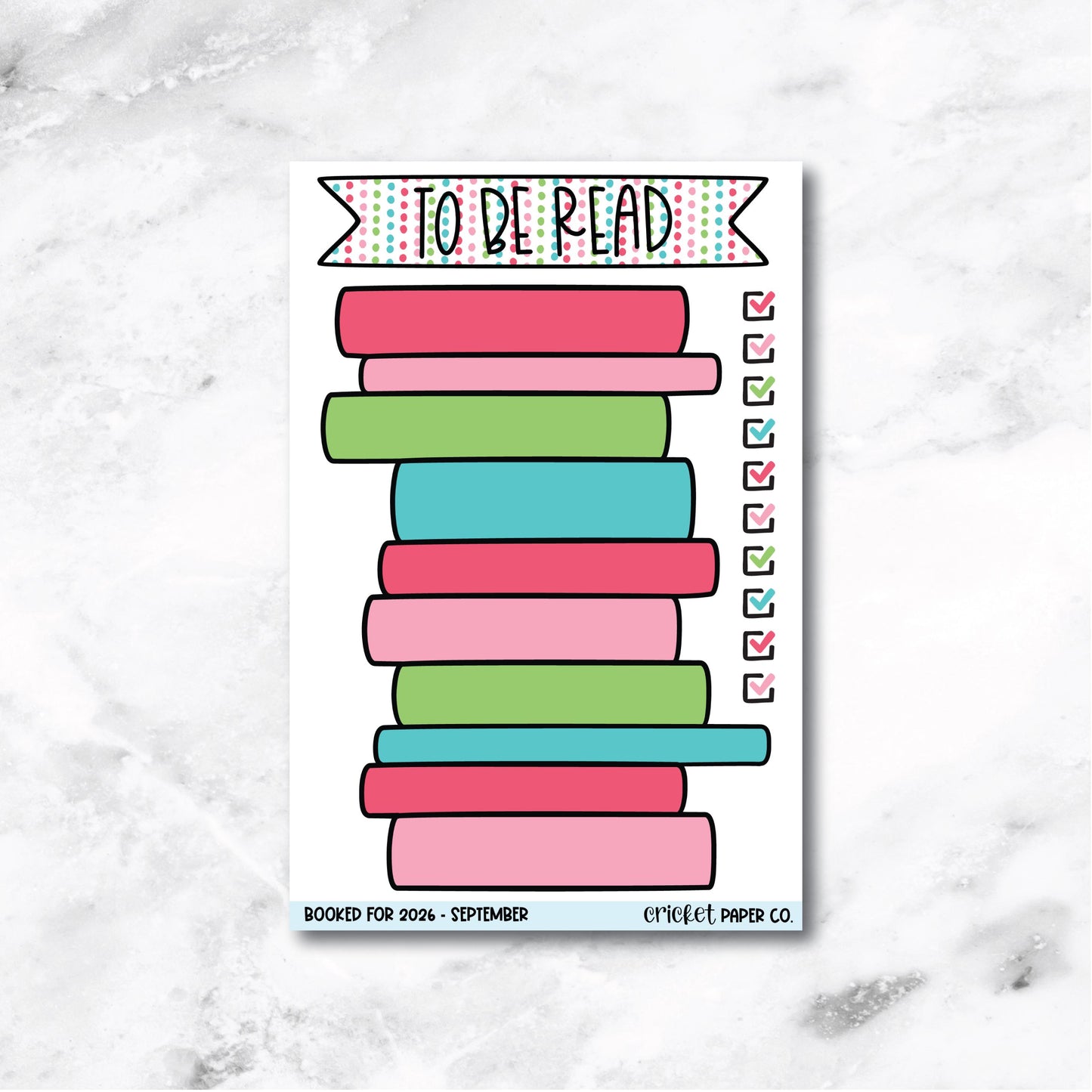 Book and Reading Journal Stickers - September