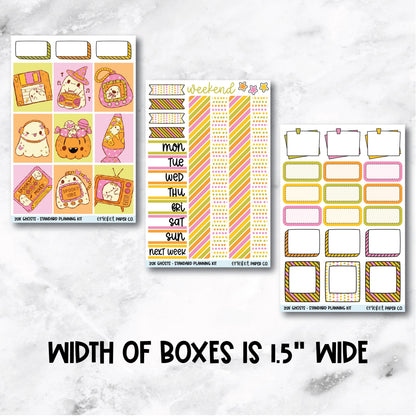 Planner Stickers Standard Mini Kit - Y2K Ghosts