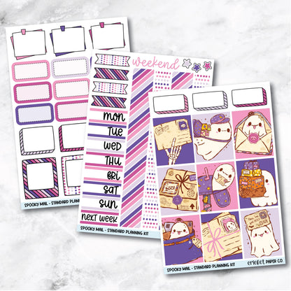 Planner Stickers Standard Mini Kit - Spooky Mail