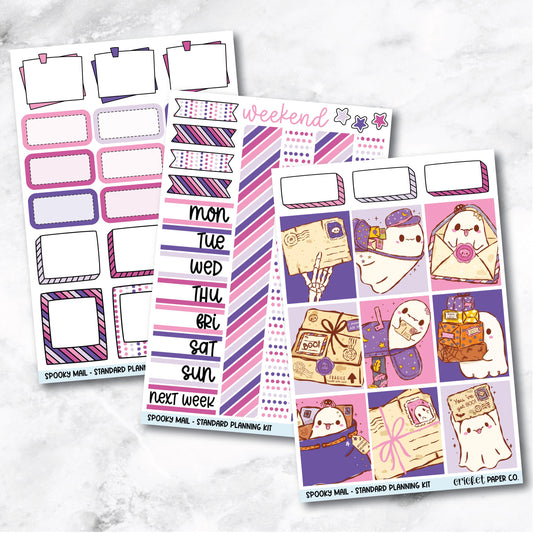 Planner Stickers Standard Mini Kit - Spooky Mail